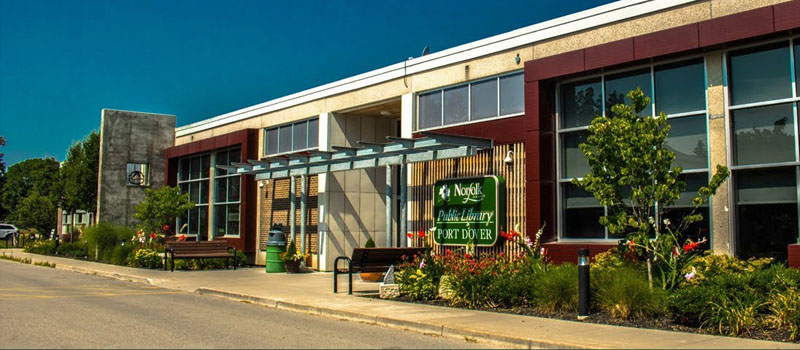 Port Dover Library branch. Photo from NCPL website.