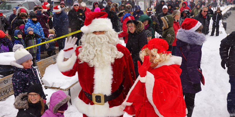 Santa and Mrs Claus at Christmas Fest last year