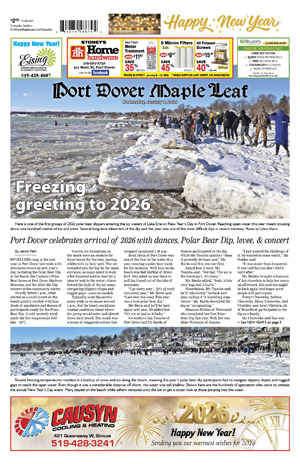 Port Dover Maple Leaf - January 7, 2026 Online Edition
