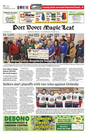 Port Dover Maple Leaf - February 25, 2026 Online Edition